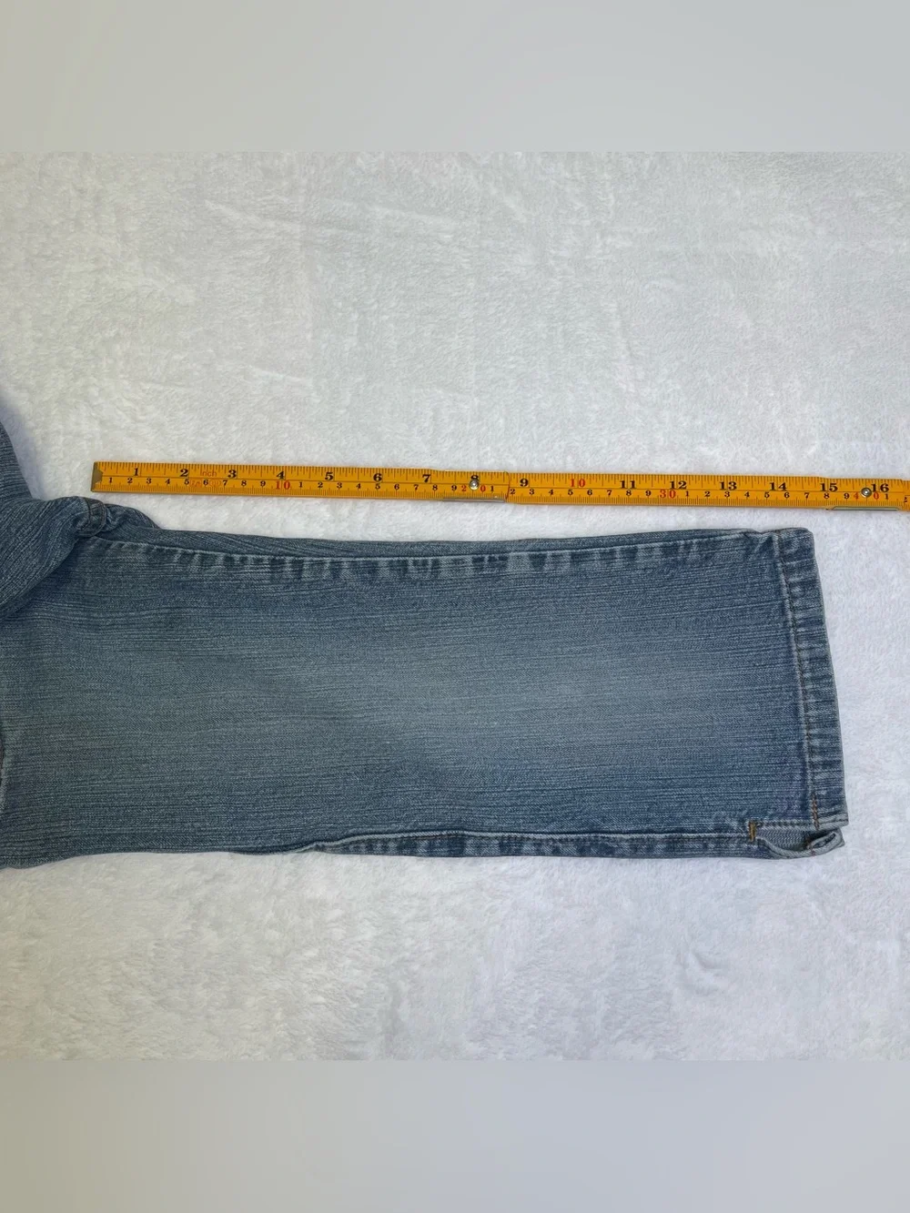 VF Jeanswear Girls 7R Blue Denim Jeans with Front Pocket Detail Y2K Flare Leg
